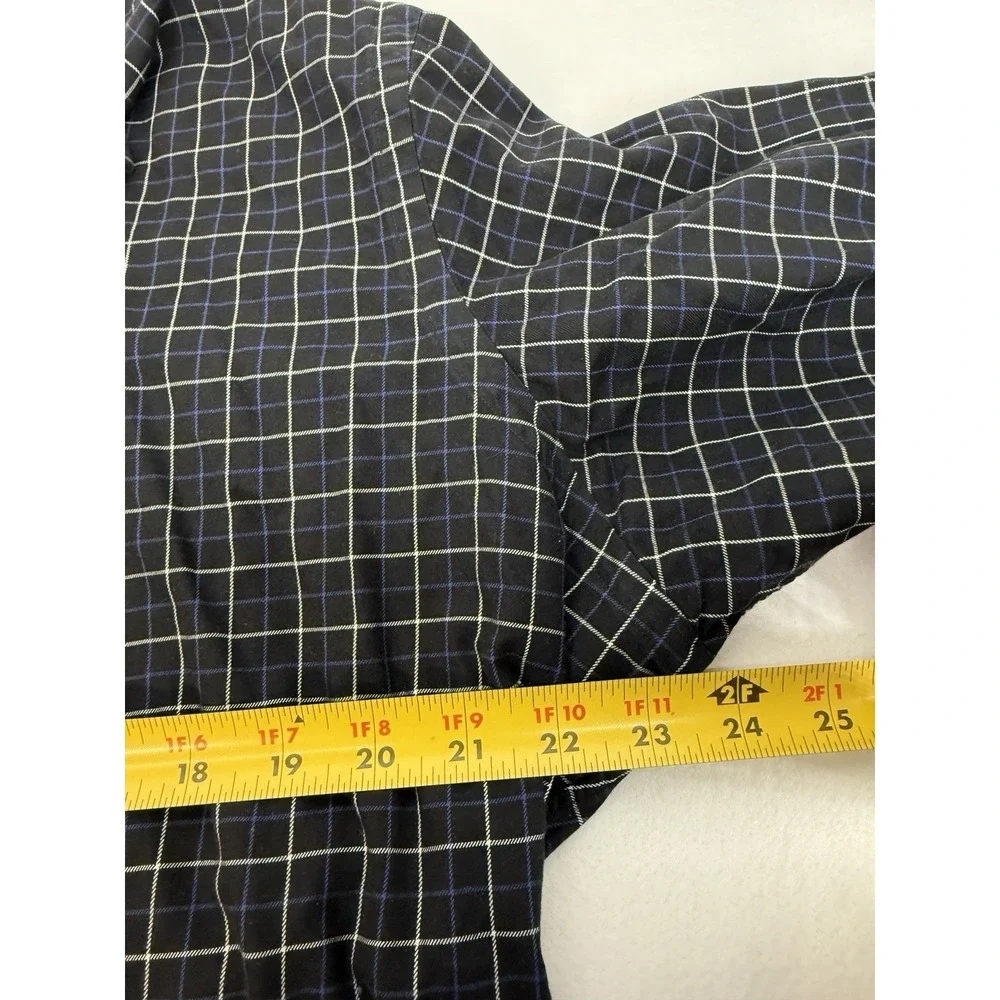Vintage Polo Ralph Lauren Men's Classic Estate Black White Plaid Button Up Sz XL - Picture 5 of 5